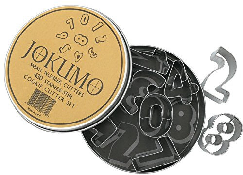 JOKUMO Small Numbers 0-9 Cutters Set – 9 Pc Set 430 Stainless Steel - Great for Cookies and Fondant