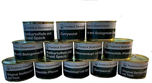 12 x 400 g di piatti pronti si mescolano in lattine