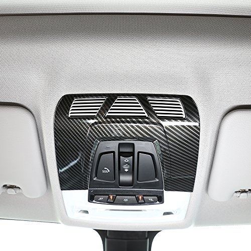 Carbon Innen ABS Chrom decortaion Inner Front Leselicht Rahmen Cover Trim Aufkleber Zubehör Für x1 F48 2016 2017, X5 F15 2014–2017, X6 F16 2015–2017,3 Serie GT F30 F34 2013–2017,1 Serie 2012–2017
