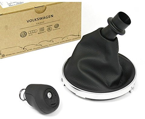7E0711113CA0U Schaltknauf T5 Schaltgetriebe Schalthebelverkleidung schwarz chrom