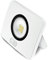 Proiettore LED alluminio pressofuso bianco con sensore crepuscolare 30 W