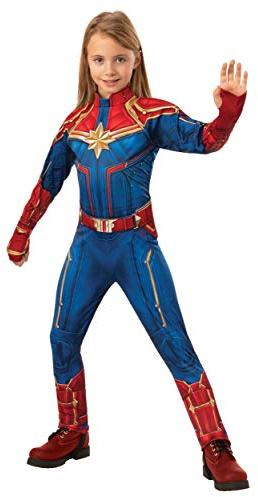 Rubie's 700597M000 MARVEL - CAPTAIN MARVEL MOVIE Fancy Dress, Girls, Multicolour, M Halloween