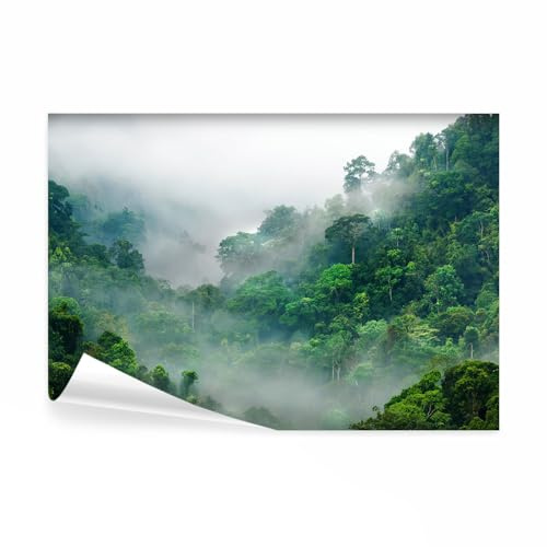 decomonkey Fototapete selbstklebend Wald Natur, 294x210 cm, XL, Landschaft | Selbstklebende, Tapeten, Wand, Fototapeten, Tapete, Wandtapete, klebend, Klebefolie