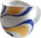 Luigi Colani dekorierte Kaffeetasse Becher Tasse Cappuccinotasse Kaffeebecher „Gold&Color“ Wave Gold & Blue 280 ml