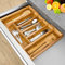 BAKAJI Range-Couverts pour tiroir 37 x 31 x 5 cm Bamboo Naturale