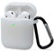 KOKOKA Case Cover Compatible with AirPods 2 & 1, Silicone Shockproof Case Cover for Airpods 2 &1 Front LED Visible Extra Protection with Carabiner, Translucent