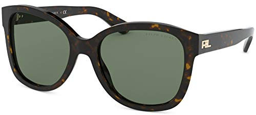 Ralph Lauren 0RL8180 Sonnenbrille, DARK HAVANA/GREEN, 54/18/140