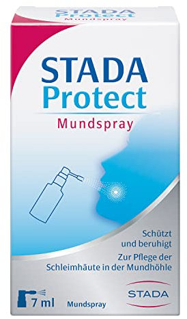 STADA Protect Mundspray - Spray zur Pflege der Schleimhäute in der Mundhöhle - unterstützt die Mundhygiene - mit Menthol-Geschmack - 1 x 7 ml
