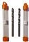 jjw-germany HSS-G Lot de 2 forets à bois hélicoïdaux de précision (D = 5 mm) avec pointe de centrage