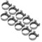 Morsetto a T da 6-20 mm Morsetto per tubo in acciaio inossidabile 304 Morsetto per tubo resistente (confezione da 10)(18-20Mm)