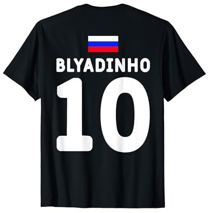 Blyadinho Cyka Blyat Russia Lustiges Russland Fußball Trikot T-Shirt
