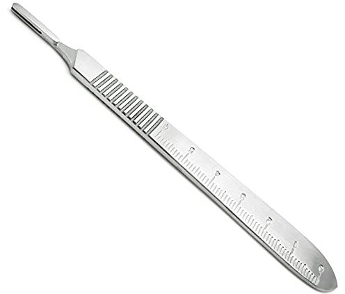 YNR Scalpel Handle No.4 Fits Various Standard Blades - Surgical, Sign, Craft, Card Making Cutter, Podiatry, Dental