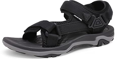 DREAM PAIRS Sandalen Damen Sommer Sandals Women TPR-Sohle & komfortable Eva-Zwischensohle,Size 38,Schwarz,DSA214