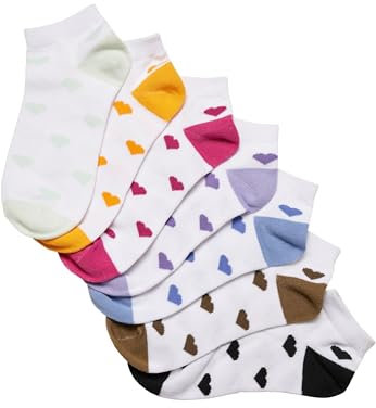 Urban Classics Unisex Recycled Yarn Heart Sneaker Socks 7-Pack multicolor, 47-50
