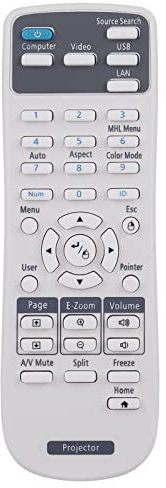 218178800 Ersatz Fernbedienung - Neu 218178800 ErsatzFernbedienung passt für EPSON Powerlite EX5220 EX3220 EX5230 EX6220 EX7220 730HD 725HD EB-X27 EB-S27 EB-X29 EB-W29 Fernbedienung Remote Controller