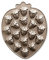 Nordic Ware Erdbeere Patch Bites Pfanne, Aluminiumguss Kuchenform mit Obst-Design, Antihaft-Pfanne, Farbe: Toffee