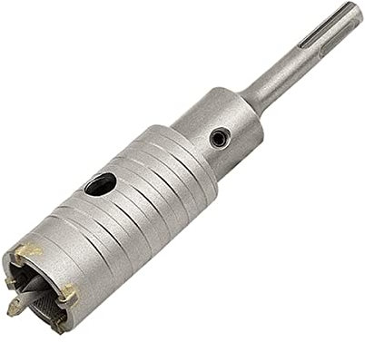 Meccion Lochsäge Hohl Bohrkrone 40mm mit SDS Plus Adapter 110 mm und Zentrierbohrer, Dosensenker Hammerschlagfest Kronenbohrer für Mauerwerk, Ziegel, Beton, Zement, Stein