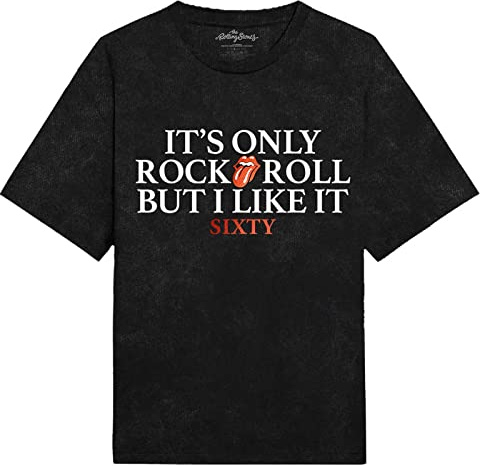The Rolling Stones T Shirt Sixty Its Only Rock N Roll Foiled Officiel Unisex