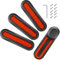 Ainiv Cubierta Reflectante para Rueda Trasera, Cubierta de Rueda de Scooter y Juego de Tiras Reflectantes, Accesorios de Repuesto para Scooter Xiaomi M365 Pro 1S Essential Pro2 Mi3 (Rojo)