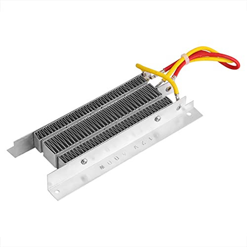 ZPSHYD PTC Heating Element, Ceramic Heating Element 12V 400W Electric Ceramic Heater Thermostatic Insulation PTC Heating Element Silver