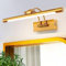 MantoLite Dimmbar Bild Wandleuchte 10W, Messing 40CM LED-Badspiegel Für Badezimmerspiegel Mit Drehbarem Lampenkopf Für Hotel Restaurant Arc Arm, Bett Leseleuchten Display Lamp 3000K/4500K/6000K