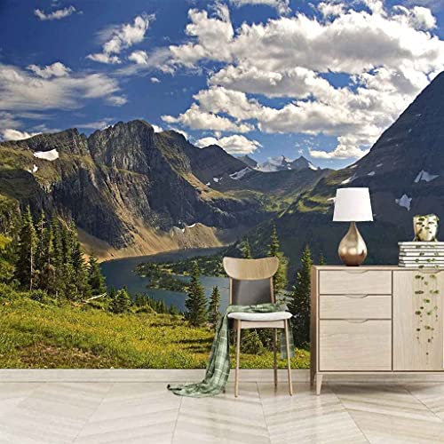 Papier Peint Mural 3D D'Art Moderne, Paysage De Ciel Bleu Peintures Murales 3D Espace Grand Papier Peint Décor Peintures, Salon Tv Bar Ktv Toile De Fond Décor De Chambre, Autocollants Muraux Amovible