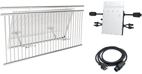 Solarsys® - Kits Solares Fotovoltaicos Autónomos Microinversor HM-700 + Kit de Montaje para Balcón + Cable de CA de 3m, Sin Panel Solar (AC-700W)