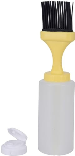 Silicone Basting Brush for Cooking - Oil Dispenser with Brush - Sauce Brush Mop BBQ Barbecue Smoker Grilling Tools