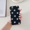 ZUKKASHAN Compatible with iPhone 12, Soft Silicone TPU Shockproof Protective Case Cute Daisy Pattern Girls Women Back Phone Cover for iPhone 12 (Black)