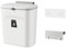 XUANYU 9 Litre Poubelle à Compost Cuisine avec Couvercle, Petite Poubelle Compost pour Portes ou Mural, Poubelle Suspendue en Plastique pour Cuisine, Salon, Chambre, Salle de Bains (Blanc-1 Pcs)