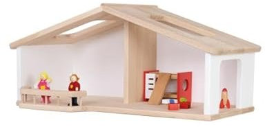 Weißes Holz-Puppenhaus “Anna” | Kinder Holz Puppenstube & Dollhouse | Flexibel erweiterbar