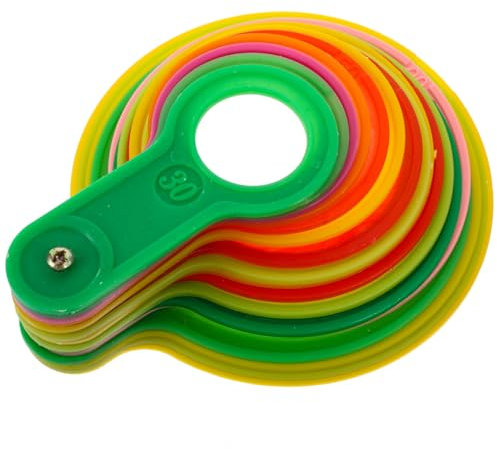 Happyyami 1 Set Misuratore Di Diametro Per Calibro Di Misurazione Del Diametro Di Misurazione Della Anello Di Misurazione Degli Agrumi Cerchio Calibro Abito Il Plastica Brutto Arancione