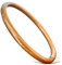 Yvelise Bracelet femme bouddhiste - Jonc BRILLANT - Sans Mantra porte bonheur [Promo flash - Stock limité] - Marron orangé - 15
