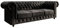 Luxusbetten24 Chesterfield Sofa Sora (Samt) Schwarz