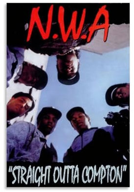KLYTRD N.W.A – Straight Outta Compton Poster, dekoratives Gemälde, Leinwand, Wandposter und Kunstdruck, moderne Familienschlafzimmer-Dekoration, Poster, 50 x 75 cm