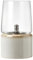 BITZ Gastro Öllampe Outdoor und Indoor, Hübsche Petroleumlampe für Camping, Garten oder Innenraum, Durchm. 15 cm, Höhe 26 cm, aus Steingut und Glas, Creme