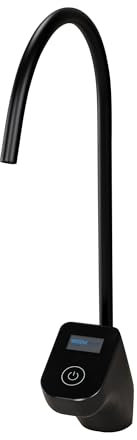 AORA® Ein-Weg-Wasserhahn Edelstahl Massiv SOFIA - Kompatibel Mit AMWAY eSPRING Wasserfilter und Andere Filtersysteme | Drucklos für Osmoseanlage (APOLLO TOUCH - Schwarz)