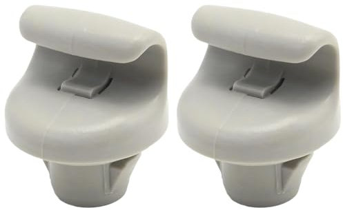 Ollanoos 2 Pcs Sun Visor Clip Hook Bracket Hanger Car Sun Visor Clips Replacement for Nissan Qashqai J10 X-Trail T30 2000-2007 Tiida C12 2011-2019 Juke F15 2011-2017 Frontier 2005-2017