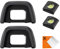 K&F Concept 2PCS Eyecup Conchiglia Oculare Fotocamere & 2 PCS Hot Shoe Cover,Eyepiece Viewfinder DK-23 Compatibile con Nikon D7100 D7200 D300 D300s