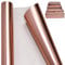 LYINUR Rose Gold Wrapping Paper Roll 43 cm x 10 m, Birthday Gift Wrapping Paper Rolls, Luxury Matte Metallic Gift Wrap for Christmas Valentines Wedding Festival Xmas Flower Craft