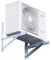 ZHDLdpUS Split Air Conditioner Bracket, Stainless Steel Wall-Mounted Bracket, Condenser Ductless Mini Split Air Conditioner Heat Pump Systems for 1.5p/2p/3p (Color : White, Size : 2P)