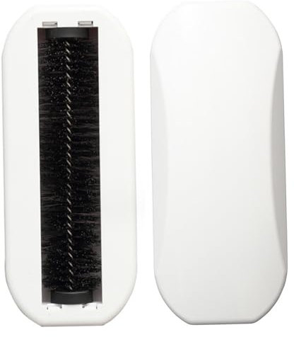 Krümelkehrer, 2 Stück, Handgeführte, Rollende, Ergonomische Krümelbürste Mit Pp-Borsten in Nussschalenform, Abs-Reinigungskrümeler Für Tisch, Bett, Sofa, Teppich, Krümelbürste, Teppichkehrer, Tisch-Kr