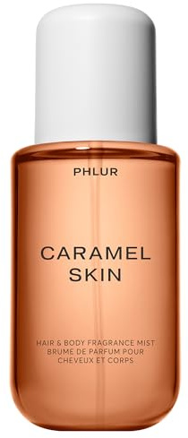 PHLUR Caramel Skin Body Mist, 8 Fl Oz – Hair and Body Perfume for Women, Warm Caramel Vanilla Body Spray with Bergamot, Sandalwood and Musk Fragrance
