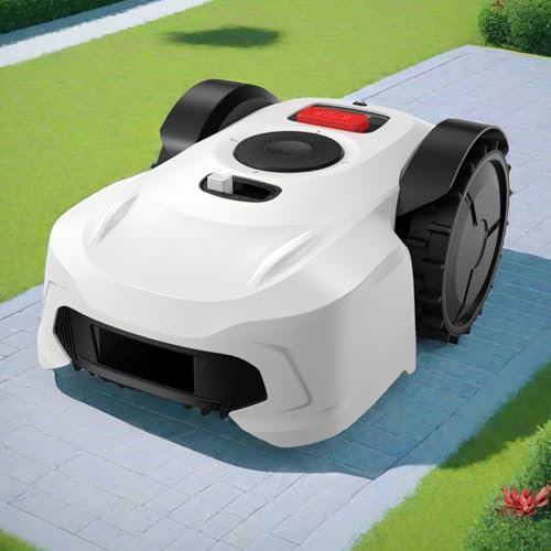 Naturalpowev Tondeuse Robot, Tondeuse à Gazon Robot Automatique avec contrôle par Application, Chargement Automatique, Planification de Parcours, évitement d'obstacles, Couvre jusqu'à 1000 m²