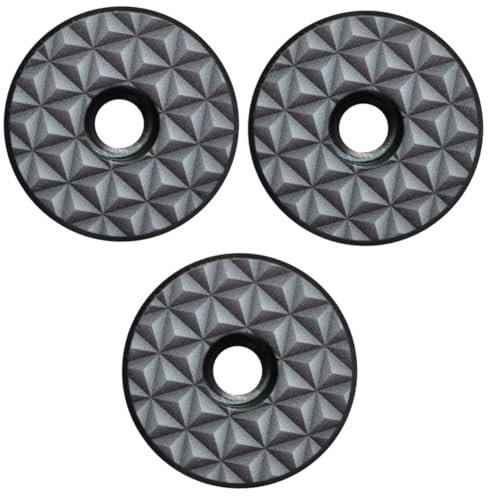 HANABASS 3stücke Aluminiumlegierung Steuersatz Schraube Kopf Abdeckung Für Mountainbike Und Rennrad Leicht Druckbeständig Einfach Zu Montieren Langlebig Und Geeignet Für Vordere