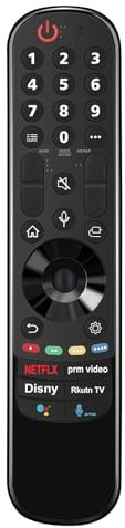 Replacement Voice Remote Controller MR22GN, Fit for LG 2022 Smart 4K TV OLED evo C2 G2 Series TV OLED65A26LA OLED55A26LA OLED48A26LA OLED55B26LA OLED65B26LA OLED77B26LA OLED65CS6LA OLED55CS6LA