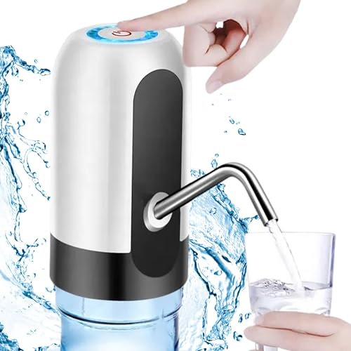 ZAMPE Dispensador de Agua para Garrafas, Grifo para Garrafas de Agua sin BPA, Dispensador Agua Garrafa, Dosificador Agua Garragas 5 y 8 litros, Grifo Garrafa Agua 5 y 8 litros, Water Dispenser,Blanco