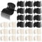 24 Stück Hot Roller Clips, Lockenwickler Klammern, Lockenwickler Clips für Frauen Mädchen Hair Section(12 Schwarz + 12 Weiß)