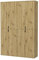 Inn.Furn Kleiderschrank Garderobenschrank Schuhschrank Mehrzweckschrank mit viel Stauraum Eiche Artisan Flur Diele Schlafzimmer122 x 193 cm SystemX (Eiche Artisan)