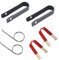 HLMYER 6 Pcs Wheel Bolts Caps Removal Tool Set,Durable Plastic And Alloy Metal,Universal Tyre Nut Center Cover Cap Puller,Portable Nut Caps Lug Puller Hook Replacement,for Most Types Cars Wheels